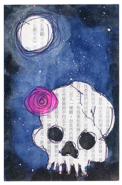 Skull & Moon Postcards